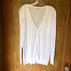Old Navy V neck Cardigan White XL NWT